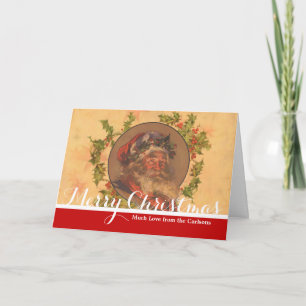 Leyendecker Father Christmas Antique Victorian Holiday Card