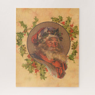 Leyendecker Father Christmas Antique Victorian Jigsaw Puzzle