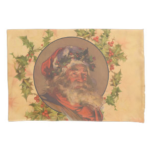 Leyendecker Father Christmas Antique Victorian Pillowcase