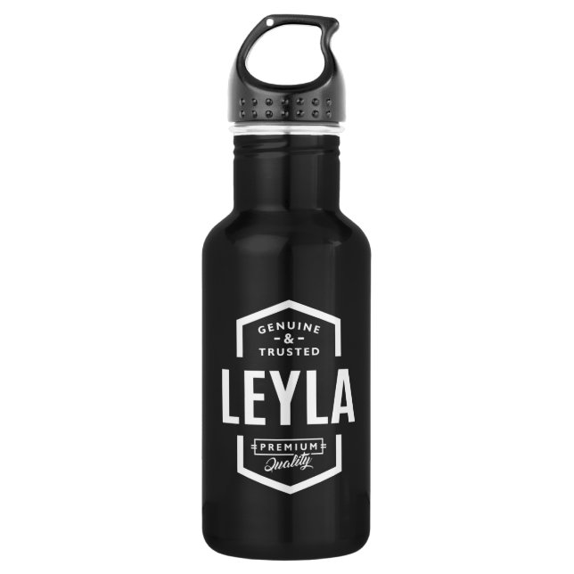 Leyla Personalised Name Birthday 532 Ml Water Bottle (Front)