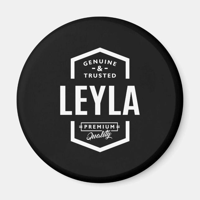 Leyla Personalised Name Birthday Magnet (Front)