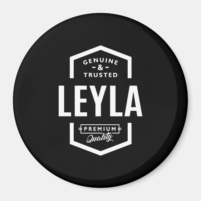 Leyla Personalised Name Birthday Magnet (Front)