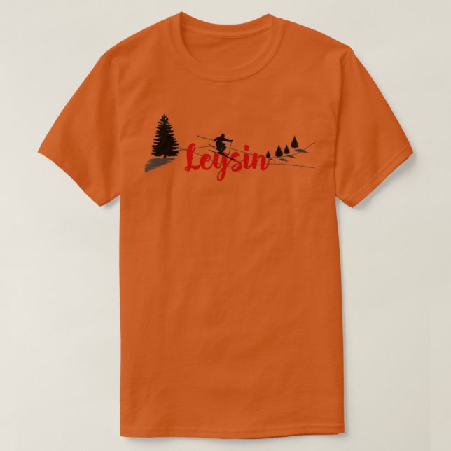 Leysin Ski Long T-Shirt (Design Front)