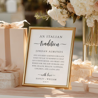 Leyton An Italian Tradition Sugared Almonds Poster
