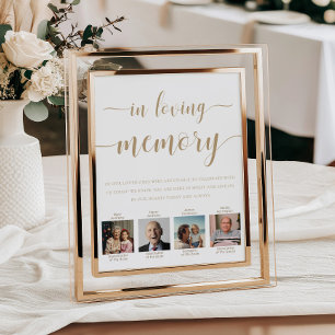 Leyton Photo In Loving Memory Wedding Poster