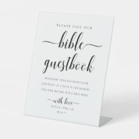 Leyton Sign Our Bible Wedding Guestbook