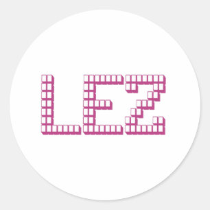 LEZ CLASSIC ROUND STICKER