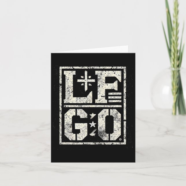 Lf Go Funny Motivational  Card (Front)
