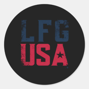 Lfg Usa Uswnt Players Association Soccer Classic Round Sticker