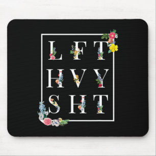 Lft Hvy Sht Funny Mens Gym Rat Workout Shirt Power Mouse Mat