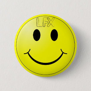 LFX Button LFX On My Mind Im Happy Yellow