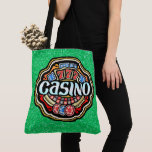 Lg. CASINO Tote - See Back Bag<br><div class="desc">What a great tote to carry all your winnings ... : ) On the back, change the name or delete it. Use the "scale" or - to change the text size. Change the font if you'd like. I hope you love this, and I will have more versions. See my TOTE...</div>