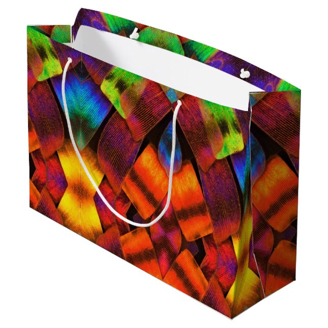 Lg Gift Bag Butterfly Scales (Back Angled)