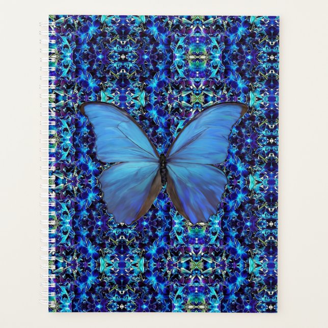 Lg Planner Blue Butterfly (Front)