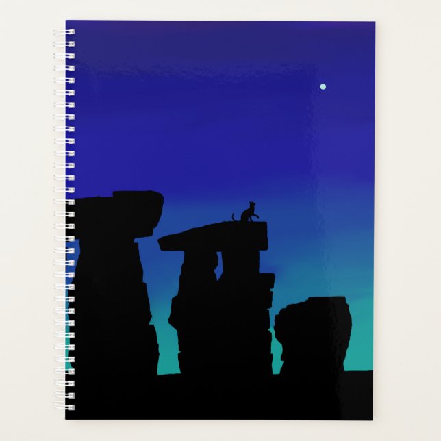 Lg Planner Kitty on Henge (Front)