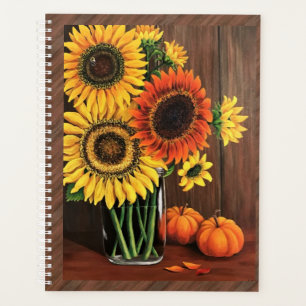 Lg Planner - Sunflowers/Pumpkins