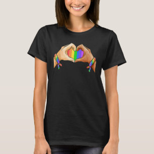 Lgb Heart Gay Pride Lgbt Month T-Shirt