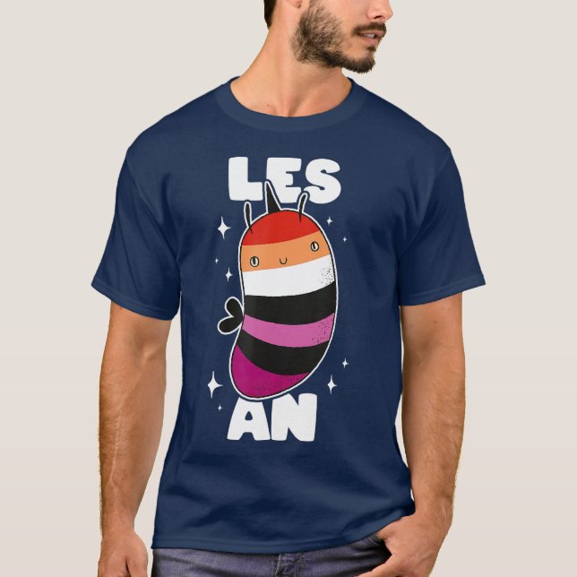 LGB Wlw Pride Flag Les Bee An Gay Lesbian Anti T-Shirt (Front)