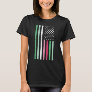 Lgbt Abrosexuality Us Flag American Pride Queer Ab T-Shirt