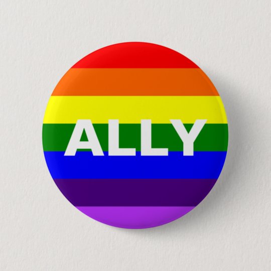 LGBT Ally 6 Cm Round Badge | Zazzle.co.uk