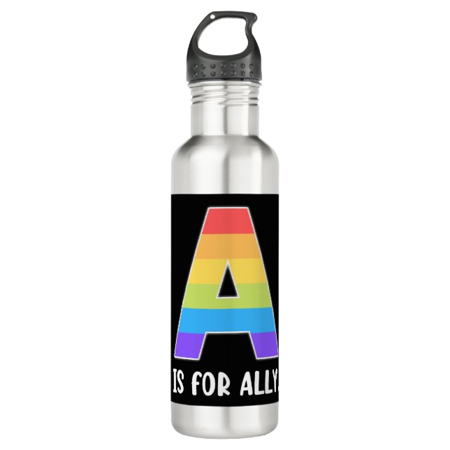 LGBT Ally 710 Ml Water Bottle (Front)
