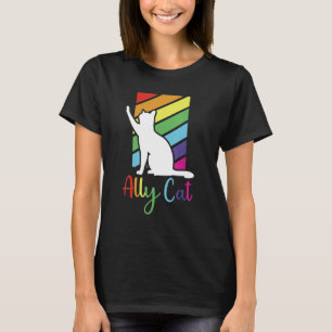 LGBT Ally Cat Be Kind Gay Rainbow  LGBTQ  Idea 2 T-Shirt