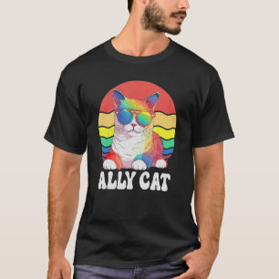 LGBT Ally Cat Be Kind Gay Rainbow LGBTQ Idea 5 T-Shirt