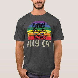 LGBT Ally Cat Funny LGBTQ T-Shirt