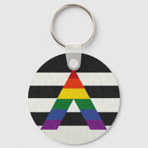LGBT Ally Flag Key Ring