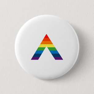 LGBT ALLY Rainbow Gay Pride Flag 6 Cm Round Badge
