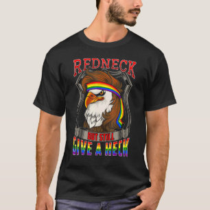 LGBT Ally Redneck Country Southern LGBTQ Bald Eagl T-Shirt