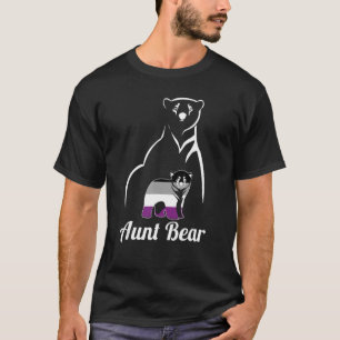 Lgbt Asexual Aunt Bear Ace Pride Flag T-Shirt