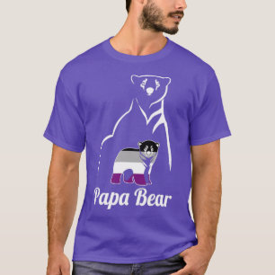 LGBT Asexual Papa Bear Ace Pride Flag T-Shirt