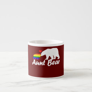 LGBT Aunt Bear Gay Pride Equal Rights Rainbow  Espresso Cup