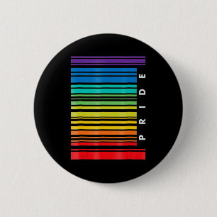 LGBT Awareness Month Barcode Pansexual Pride LGBTQ 6 Cm Round Badge