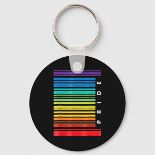 LGBT Awareness Month Barcode Pansexual Pride LGBTQ Key Ring