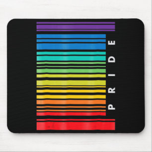 LGBT Awareness Month Barcode Pansexual Pride LGBTQ Mouse Mat