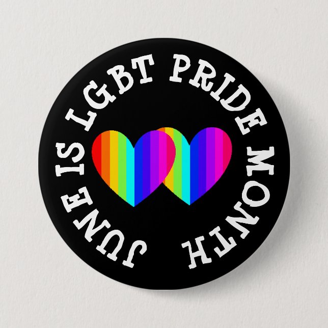 LGBT Awareness Month is June 7.5 Cm Round Badge (Front)