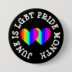 LGBT Awareness Month is June 7.5 Cm Round Badge