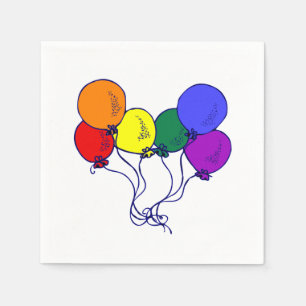LGBT Balloons Napkin