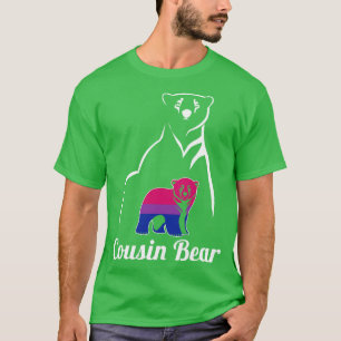 LGBT Bisexual Cousin Bear Bi Pride Flag T-Shirt