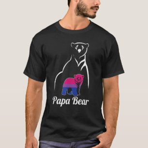 Lgbt Bisexual Papa Bear Bi Pride Flag T-Shirt