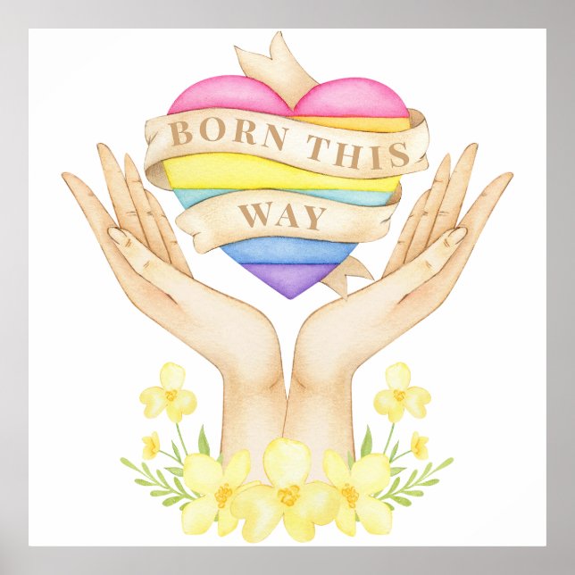 LGBT Born This Way Poster (Front)