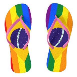 LGBT Brazil Flip Flops