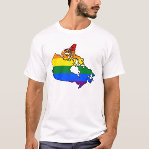 LGBT Canadian pride map T-Shirt