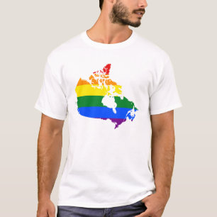 LGBT Canadian pride map T-Shirt