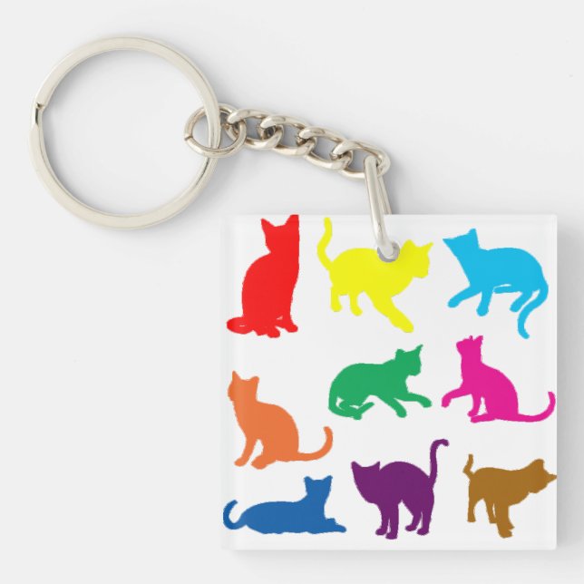 LGBT Cats Key Ring (Front)