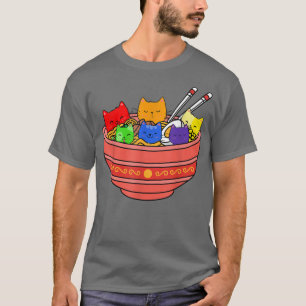 LGBT Cats Ramen LGBT Pride T-Shirt