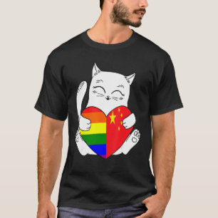 LGBT China Cat Ally Animal Pride Supporter T-Shirt