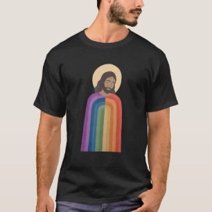 LGBT Colourful Art Catholic Jesus and Christ Innoc T-Shirt
